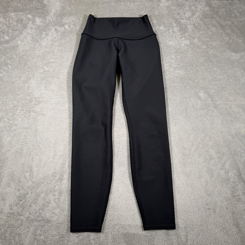 Alo Yoga Leggings Womens XS Black‎ High Rise Ankle Yoga Athletic Pants Workout